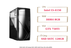 PC QA Gaming 03 Intel I3-4150 GTX 750ti 2GB Ram 8GB 120GB SSD