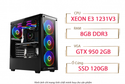 PC QA Gaming 10 Intel XEON E3 1231v3 GTX 950 2GB Ram 8GB 120GB SSD