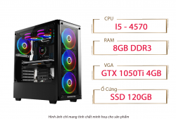 PC QA Gaming 18 Intel Core I5 4570 GTX 1050Ti 4GB Ram 8GB 120GB SSD