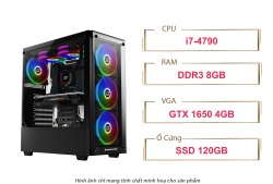 PC QA Gaming 002 Intel Core i7-4790 – RAM 8GB – SSD120GB – HDD 500GB – GTX 1650 4GB