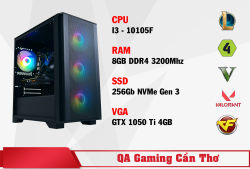 PC GAMING QA 01 – I3 10105F / RAM 8GB / GTX 1050 Ti 4GB