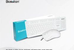 Combo bàn phím + Mouse Bosston D6800 White