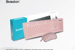 Combo bàn phím + Mouse Bosston D6800 Pink