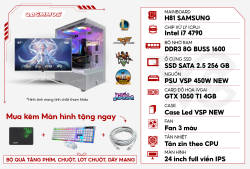 PC QA GMM05-I7 4790/RAM 8GB/SSD 256GB/GTX 1050 TI 4GB