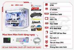 PC GAMING QA – ĐỈNH CAO – CPU i7 14700K/RAM 32GB/RTX 4060 8GB/SSD 1TB