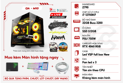 PC GAMING QA – M10 – CPU i7 12700KF/RAM 32GB/RTX 4060 8GB/SSD 512GB