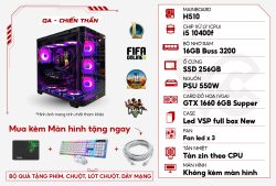 PC GAMING QA – CHIẾN THẦN – CPU i5 10400F/RAM 16GB/GTX 1660 8GB Supper/SSD 256GB