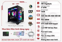 PC GAMING QA – CR7 – CPU i7 4790/RAM 16GB/GTX 1660 6GB Supper/SSD 256GB – HDD 500GB