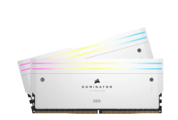 RAM Corsair Dominator Titanium White 64GB (2x32GB) RGB 6600 DDR5 (CMP64GX5M2X6600C32W)